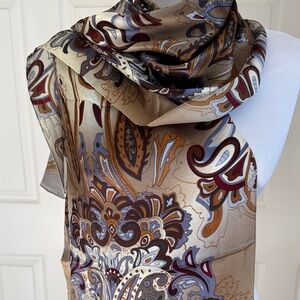 Cynthia Rowley Multicolor Silk Paisley Scarf